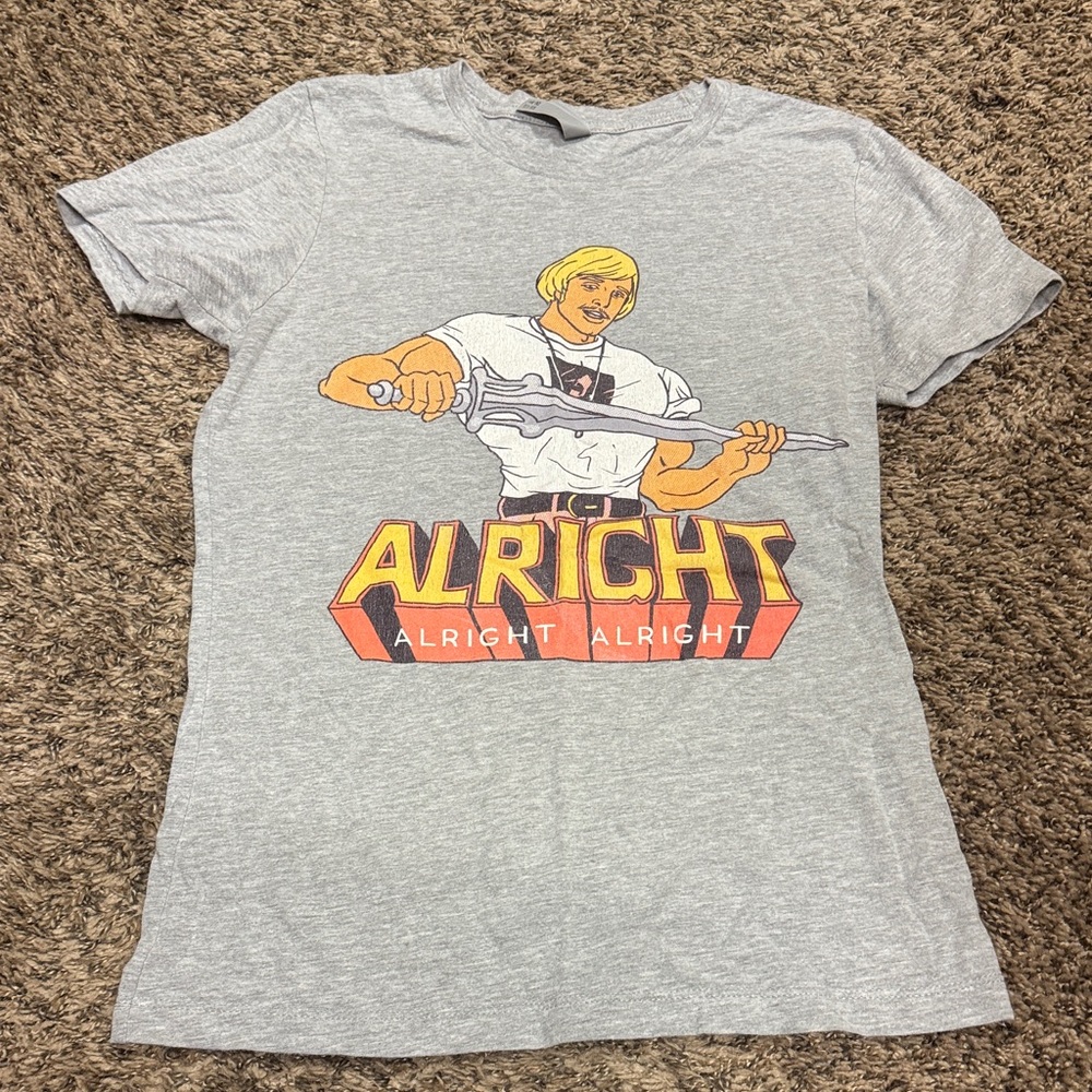 Dazed and Confused Meets He Man for an Amazing retro nostalgia vibe. Women med.